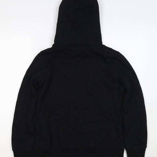 G by Garcia Men’s Black L Sherpa Lined Pullover Hoodie Kangaroo Pocket