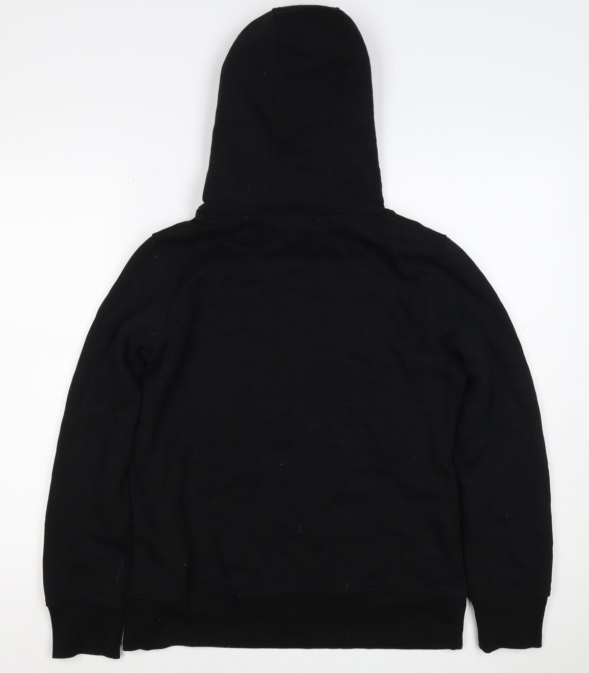 G by Garcia Men’s Black L Sherpa Lined Pullover Hoodie Kangaroo Pocket
