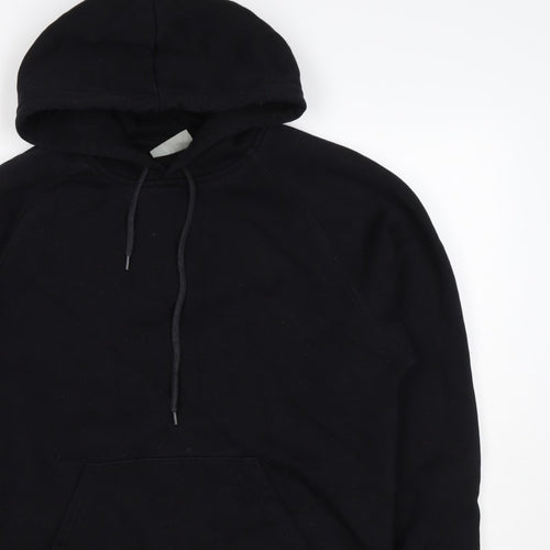 Carhartt Men Black M Pullover Hoodie Hooded Logo Cotton Blend