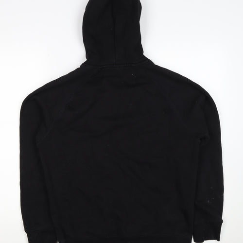Carhartt Men Black M Pullover Hoodie Hooded Logo Cotton Blend