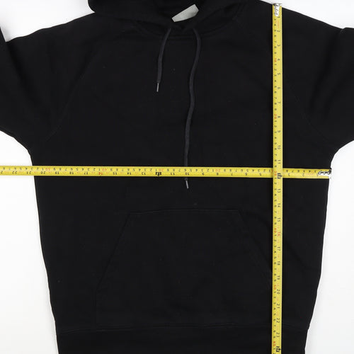 Carhartt Men Black M Pullover Hoodie Hooded Logo Cotton Blend