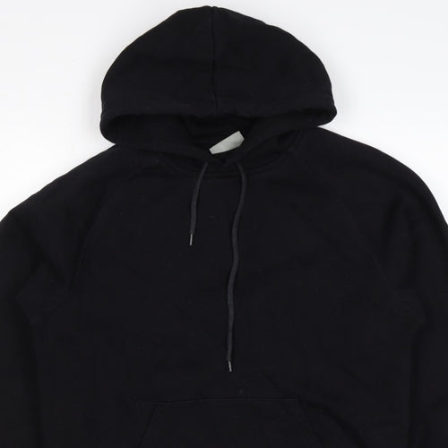 Carhartt Men Black M Pullover Hoodie Hooded Logo Cotton Blend