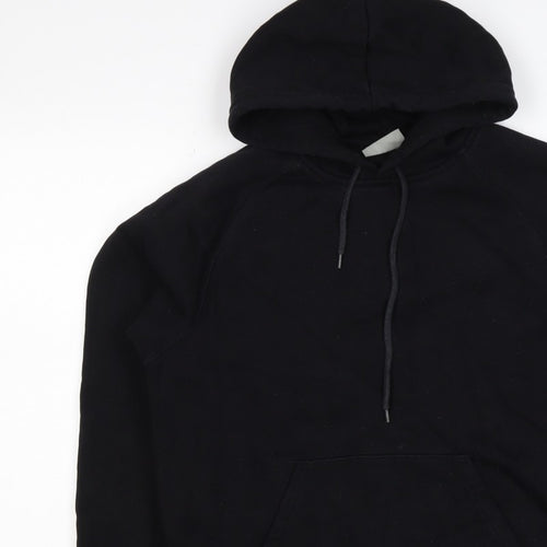 Carhartt Men Black M Pullover Hoodie Hooded Logo Cotton Blend