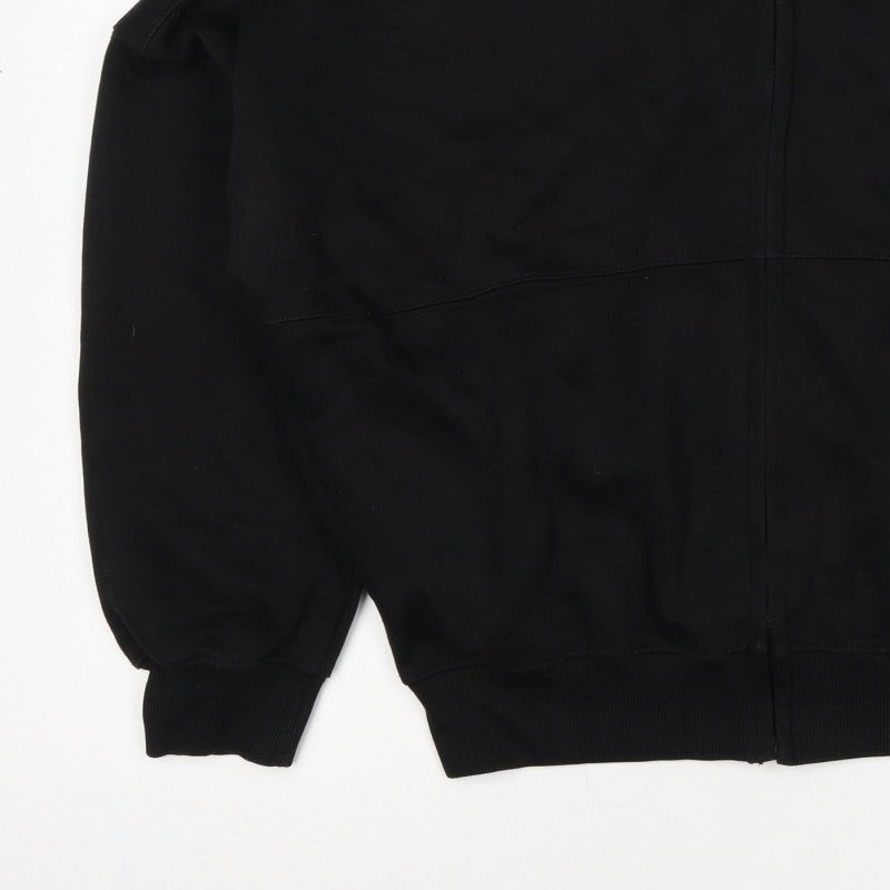 StyledUp Women’s Black S/M Full Zip Pocket Sweatshirt Jacket