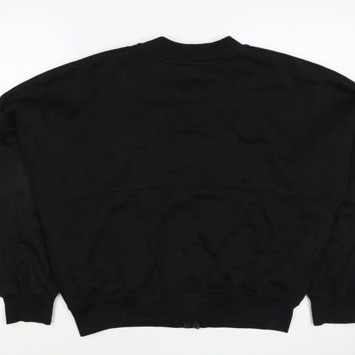 StyledUp Women’s Black S/M Full Zip Pocket Sweatshirt Jacket