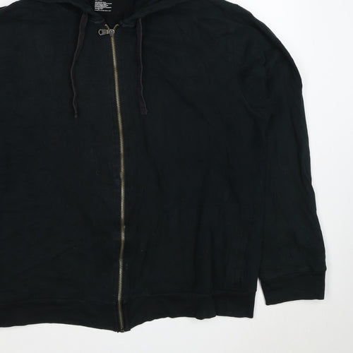 Gap Men’s Black L Full Zip Hooded Cotton Fleece Hoodie