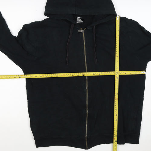 Gap Men’s Black L Full Zip Hooded Cotton Fleece Hoodie