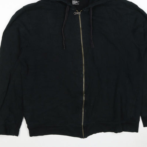 Gap Men’s Black L Full Zip Hooded Cotton Fleece Hoodie