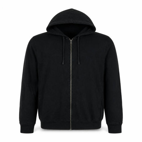 Gap Men’s Black L Full Zip Hooded Cotton Fleece Hoodie