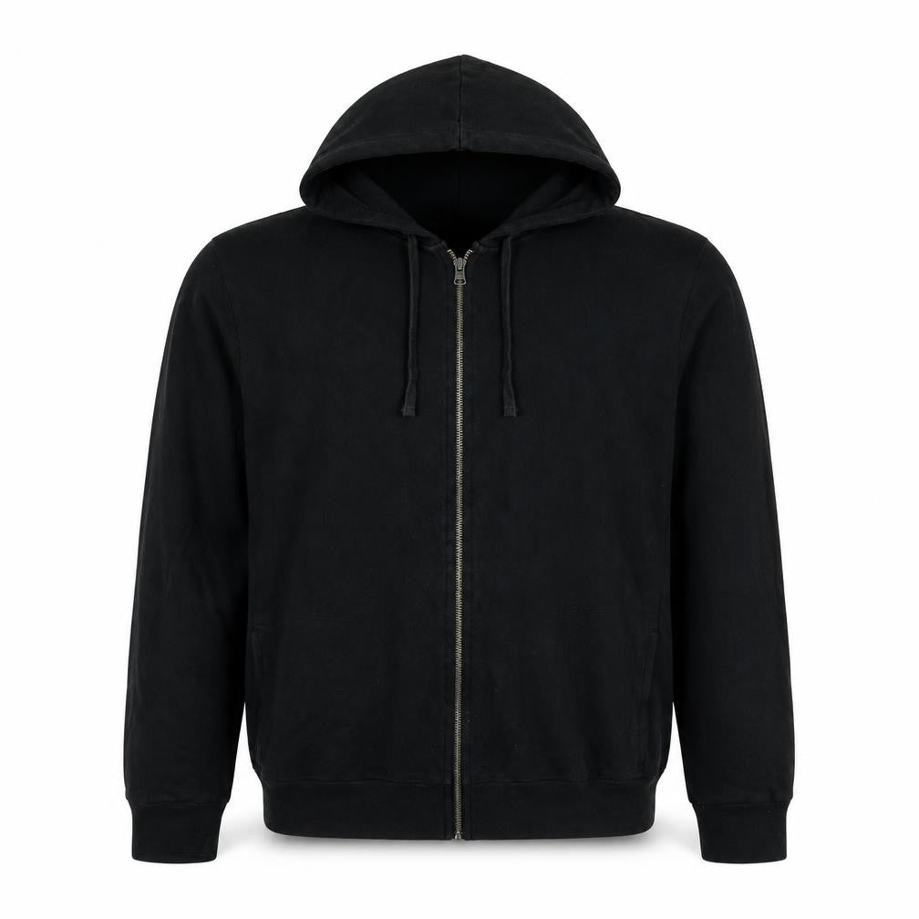 Gap Men’s Black L Full Zip Hooded Cotton Fleece Hoodie
