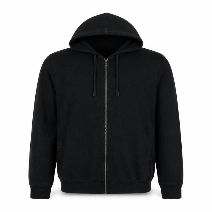 Gap Men’s Black L Full Zip Hooded Cotton Fleece Hoodie