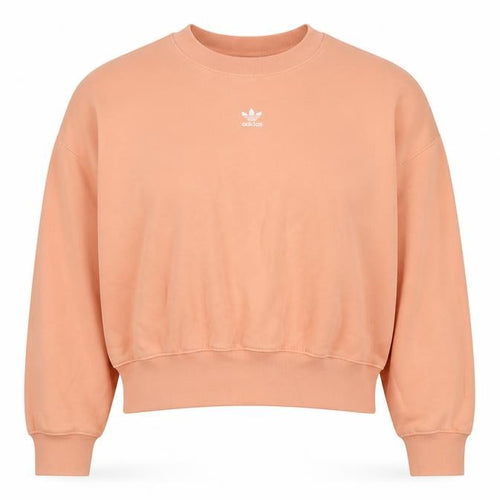 Adidas Women Pink UK 10 Pullover Crew Neck Logo Sweatshirt