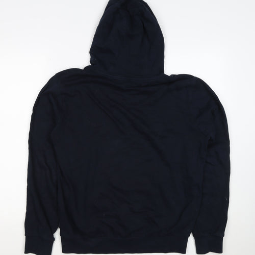 Ben Sherman Men’s Blue M Pullover Hoodie Logo Cotton Drawstring