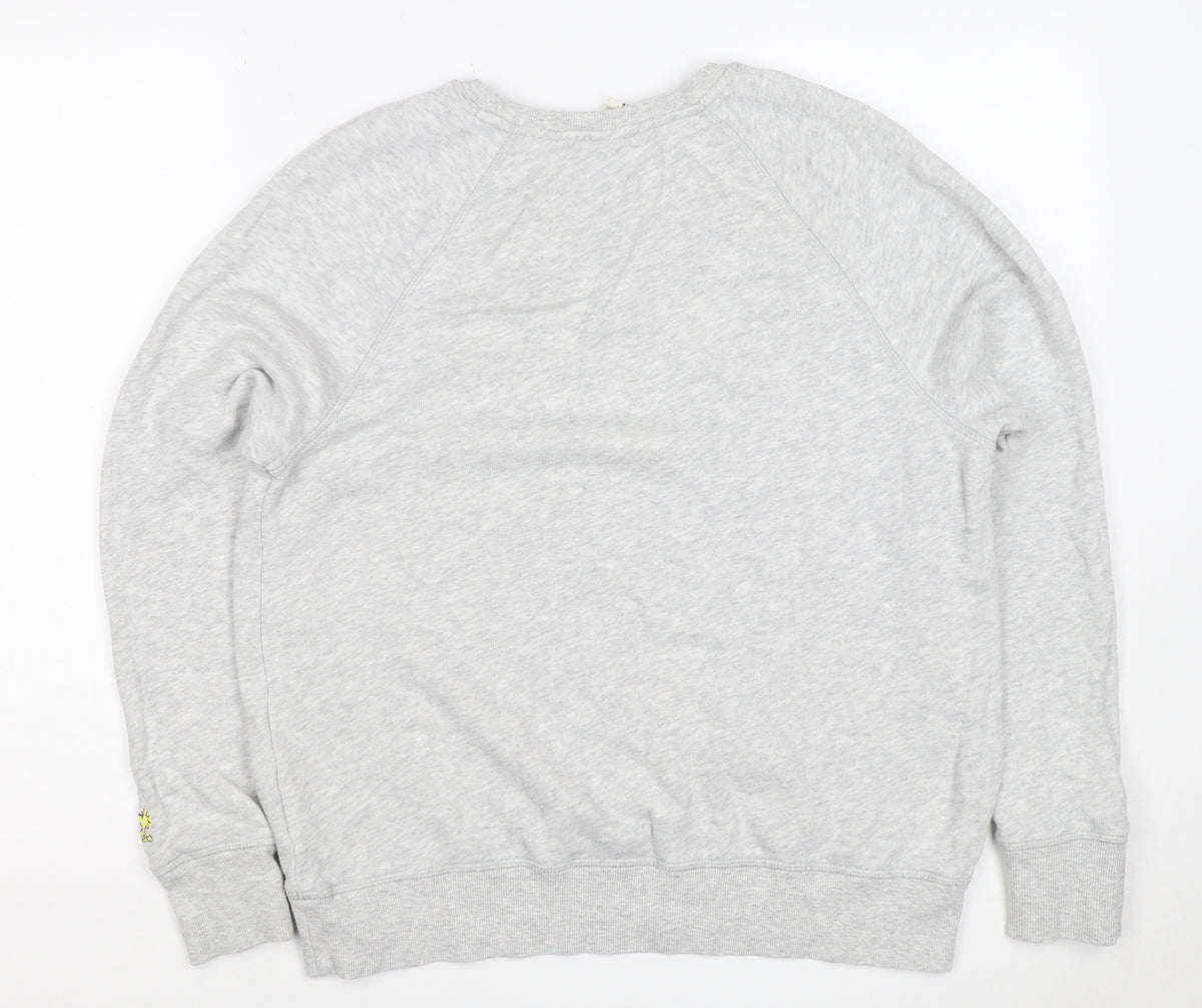 C&A Women Grey M Snoopy Peanuts Graphic Pullover Sweatshirt