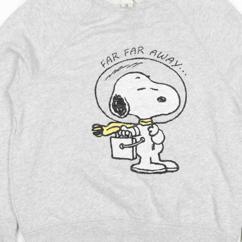 C&A Women Grey M Snoopy Peanuts Graphic Pullover Sweatshirt