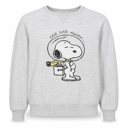 C&A Women Grey M Snoopy Peanuts Graphic Pullover Sweatshirt