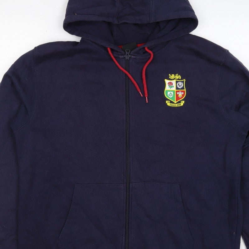 British & Irish Lions Men’s Blue XL Full Zip Rugby Hoodie