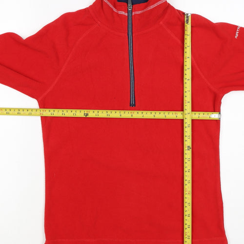 Trespass Women Red XS 1/4 Zip Fleece Pullover Sweatshirt