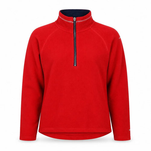 Trespass Women Red XS 1/4 Zip Fleece Pullover Sweatshirt