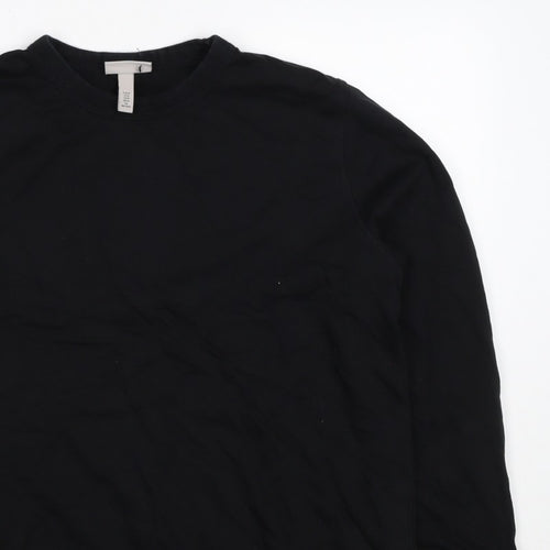 H&M Men’s Black M Regular Fit Crew Neck Pullover Sweatshirt