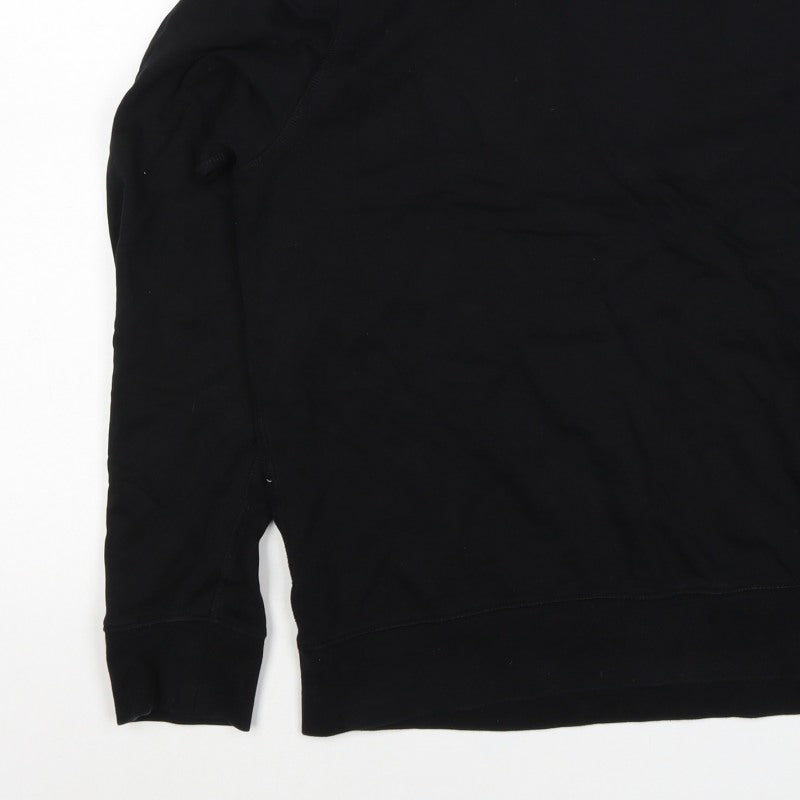 H&M Men’s Black M Regular Fit Crew Neck Pullover Sweatshirt