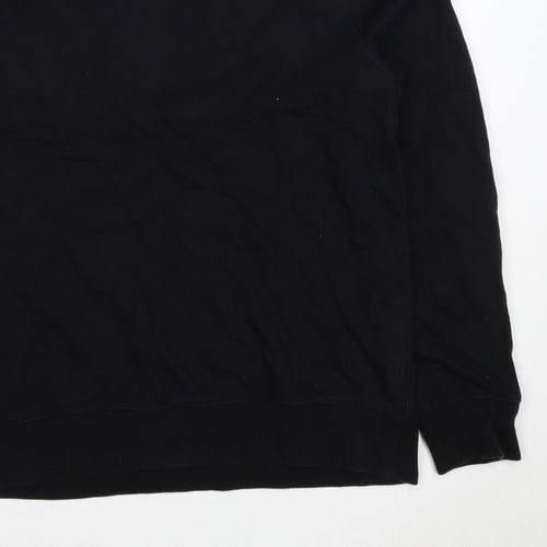 H&M Men’s Black M Regular Fit Crew Neck Pullover Sweatshirt
