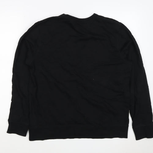H&M Men’s Black M Regular Fit Crew Neck Pullover Sweatshirt
