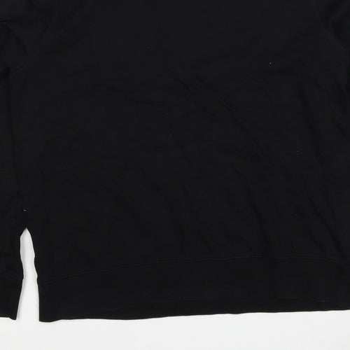 H&M Men’s Black M Regular Fit Crew Neck Pullover Sweatshirt