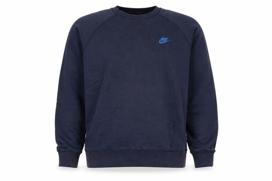 Nike Men’s Navy Large Crew Neck Embroidered Logo Sweatshirt