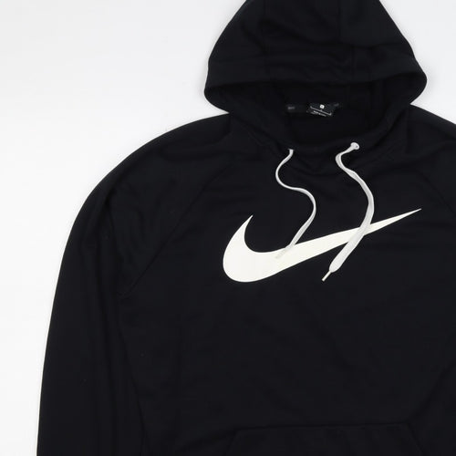 Nike Men's Black L Dri-FIT Swoosh Pullover Hoodie Sports
