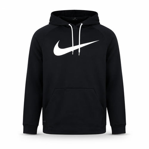 Nike Men's Black L Dri-FIT Swoosh Pullover Hoodie Sports