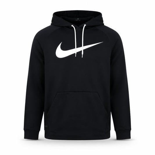 Nike Men's Black L Dri-FIT Swoosh Pullover Hoodie Sports