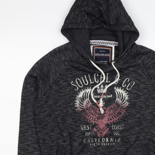Soulcal & Co Women’s Black UK 14 Pullover Hoodie Graphic Eagle