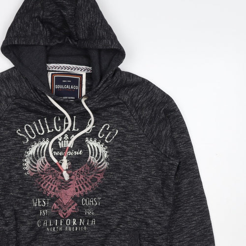 Soulcal & Co Women’s Black UK 14 Pullover Hoodie Graphic Eagle