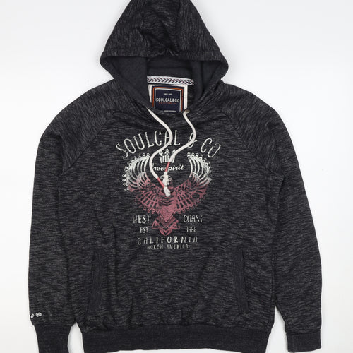 Soulcal & Co Women’s Black UK 14 Pullover Hoodie Graphic Eagle