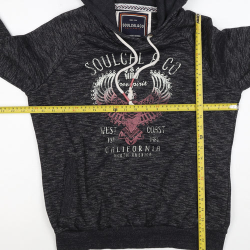 Soulcal & Co Women’s Black UK 14 Pullover Hoodie Graphic Eagle