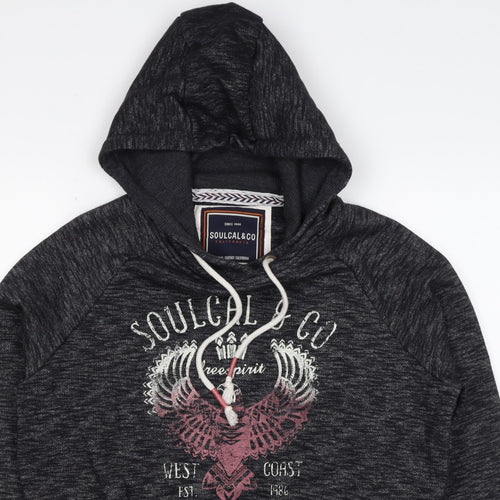 Soulcal & Co Women’s Black UK 14 Pullover Hoodie Graphic Eagle