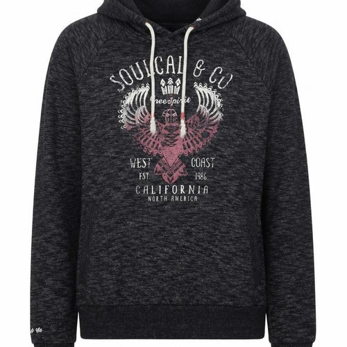Soulcal & Co Women’s Black UK 14 Pullover Hoodie Graphic Eagle