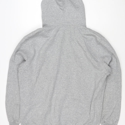 Comme des Garçons PLAY Women Grey 3XL Pullover Hoodie Heart Embroidered