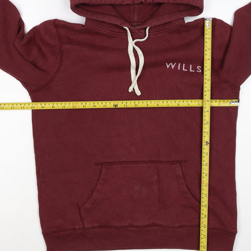 Jack Wills Women’s Red UK 12 Pullover Hoodie Logo Graphic