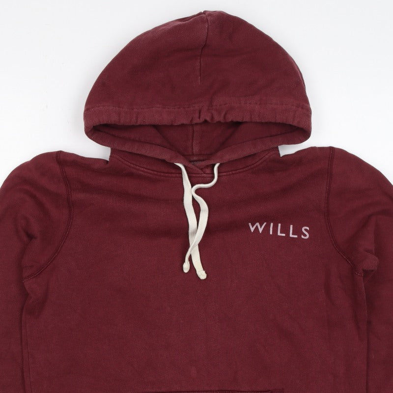 Jack Wills Women’s Red UK 12 Pullover Hoodie Logo Graphic
