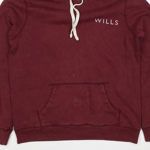 Jack Wills Women’s Red UK 12 Pullover Hoodie Logo Graphic