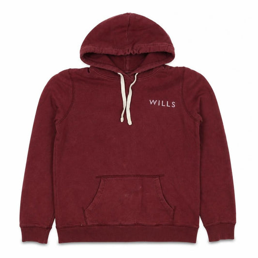 Front view of Jack Wills Women’s Red UK 12 Pullover Hoodie Logo Graphic