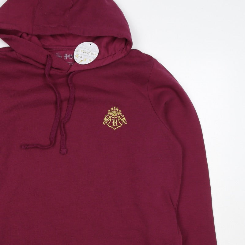 Harry Potter Unisex Adults Red M Pullover Hogwarts Hoodie