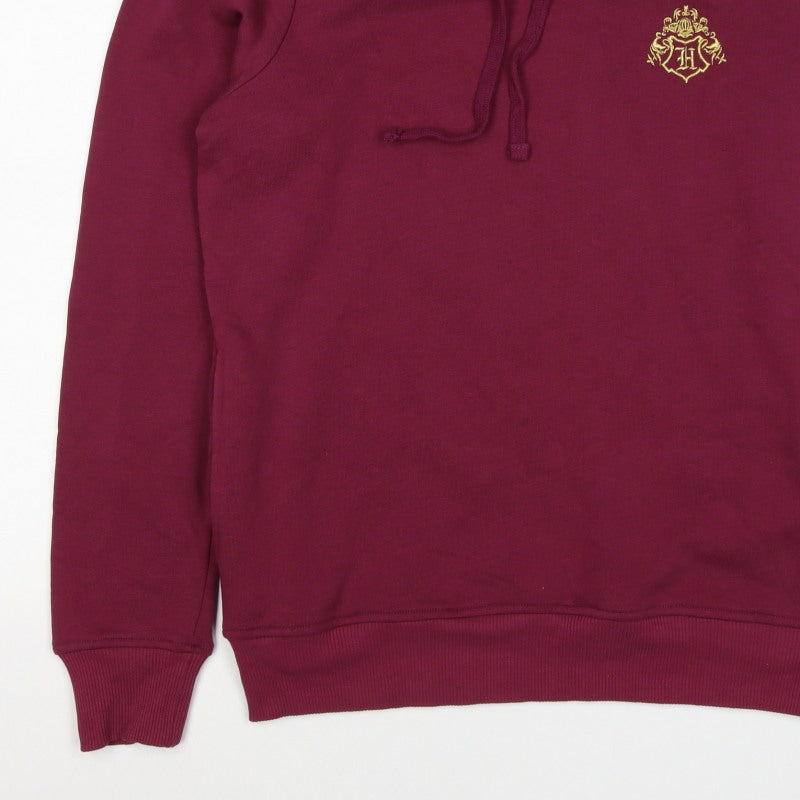 Harry Potter Unisex Adults Red M Pullover Hogwarts Hoodie