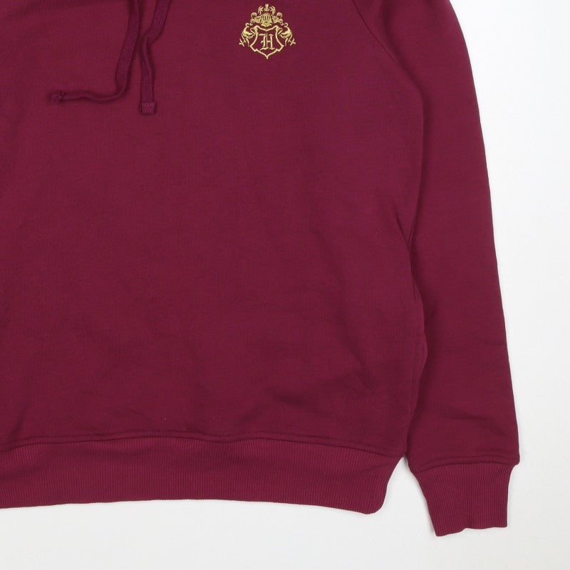 Harry Potter Unisex Adults Red M Pullover Hogwarts Hoodie