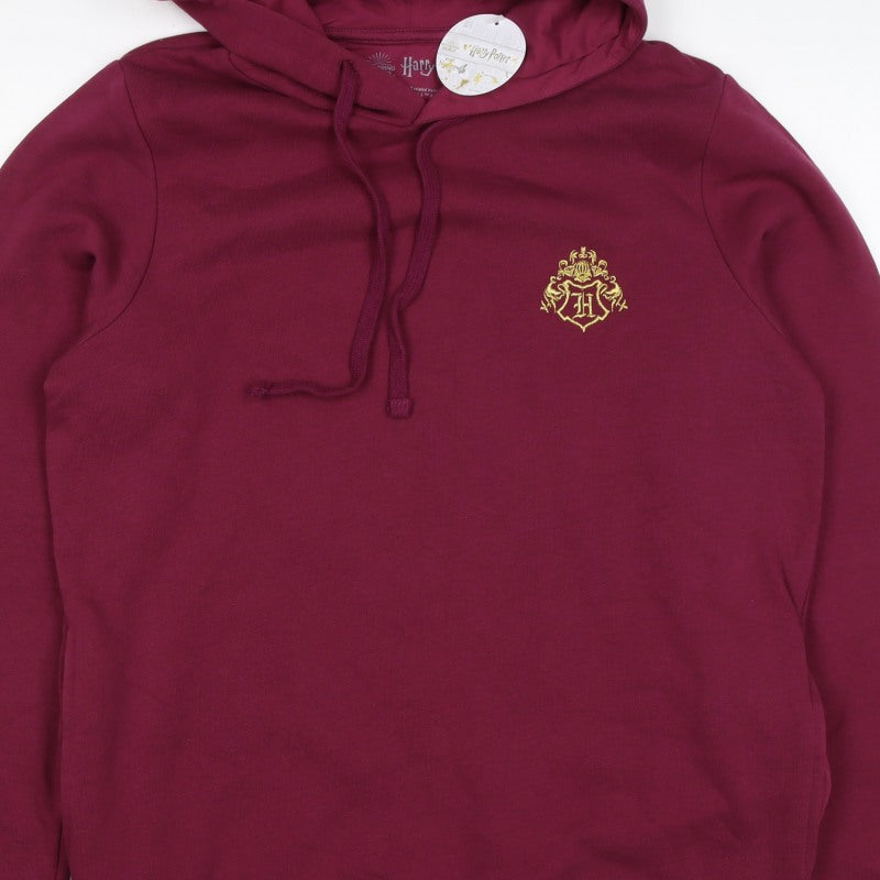 Harry Potter Unisex Adults Red M Pullover Hogwarts Hoodie