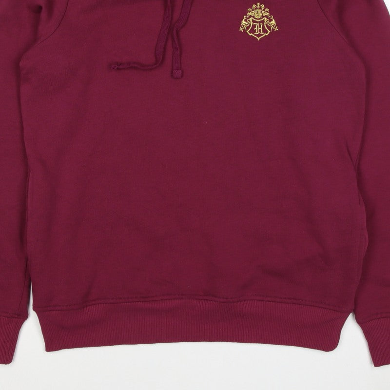 Harry Potter Unisex Adults Red M Pullover Hogwarts Hoodie