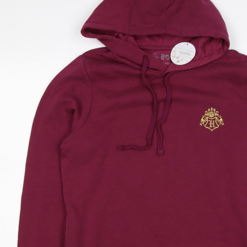 Harry Potter Unisex Adults Red M Pullover Hogwarts Hoodie