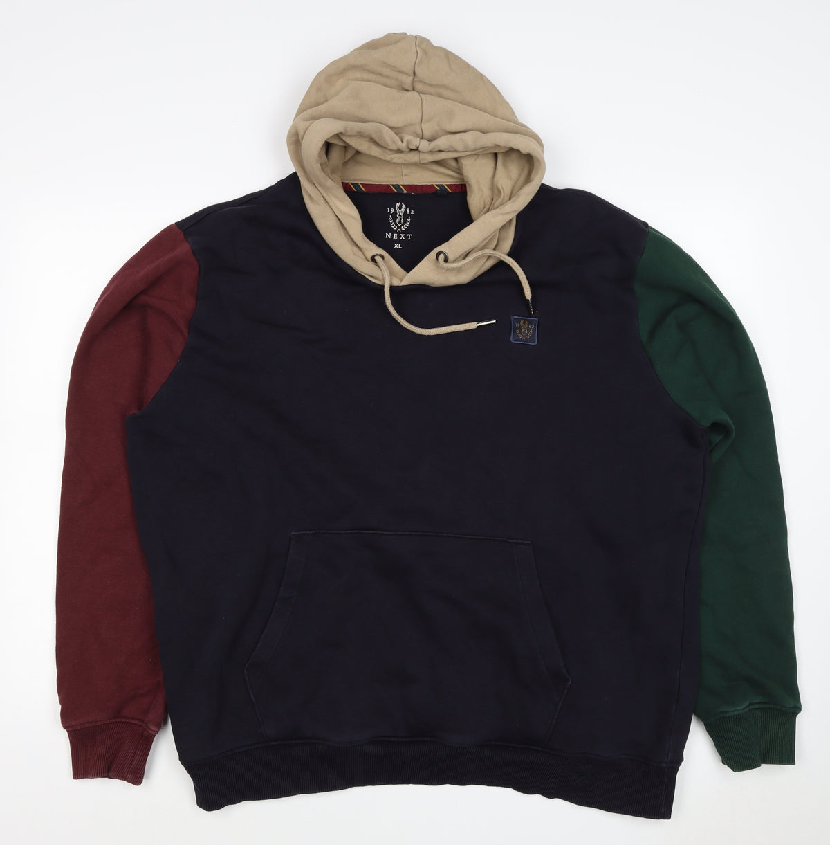 Next Men’s Multicoloured XL Pullover Hoodie College Logo